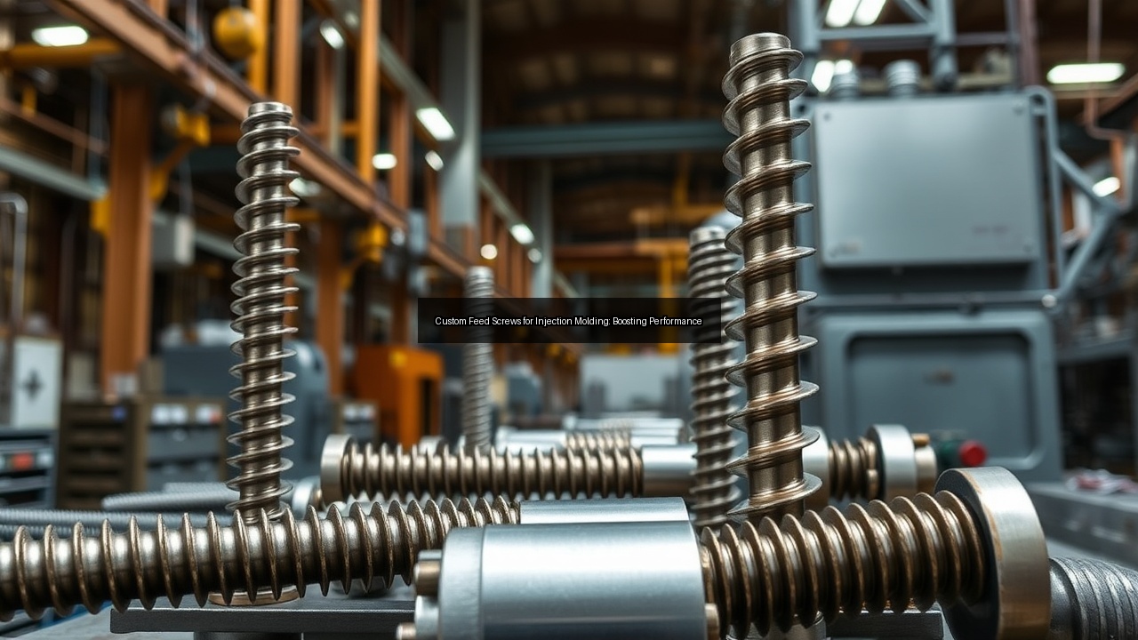 injection custom molding custom screws material handling